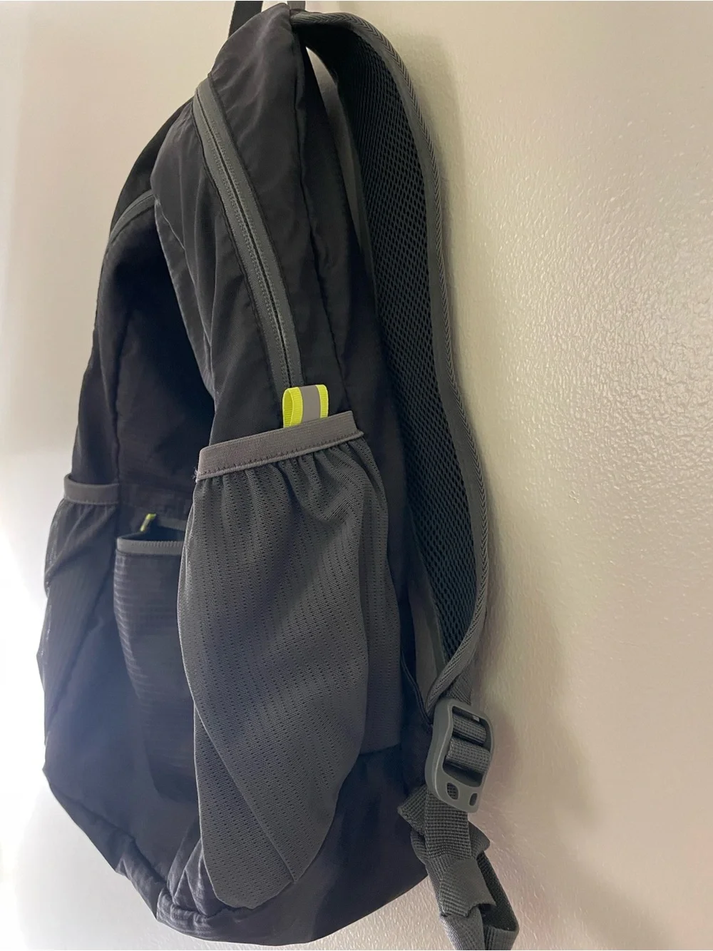 Black & Gray Lightweight Packable Backpack